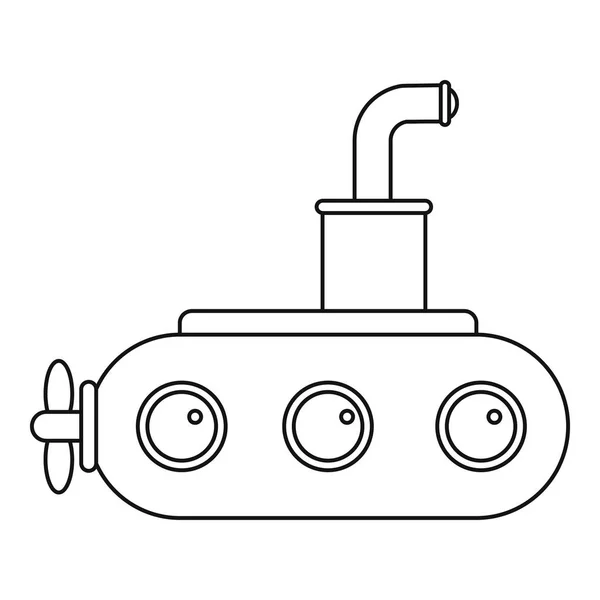 Description de l'icône sous-marine — Image vectorielle