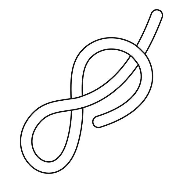 Esboço do ícone da corda do navio — Vetor de Stock