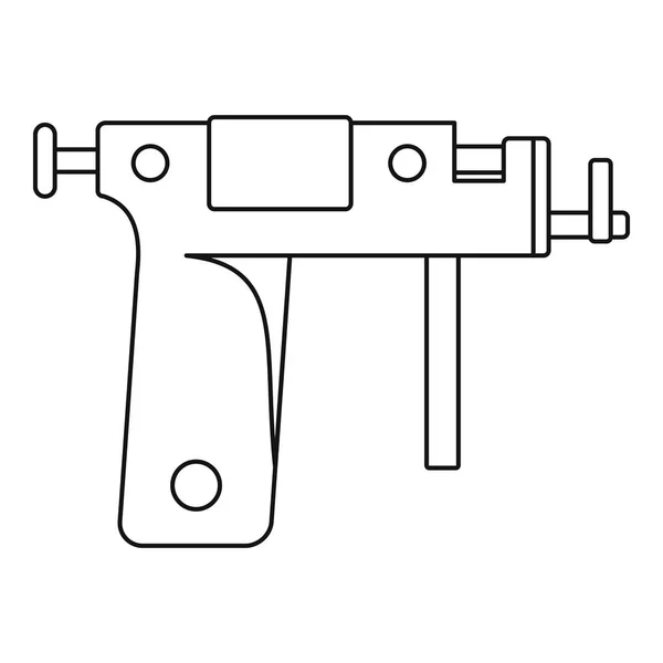 Piercing arma ícone esboço —  Vetores de Stock