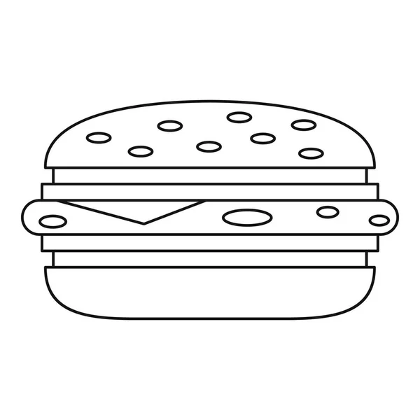 Esquema del icono de hamburguesa — Archivo Imágenes Vectoriales