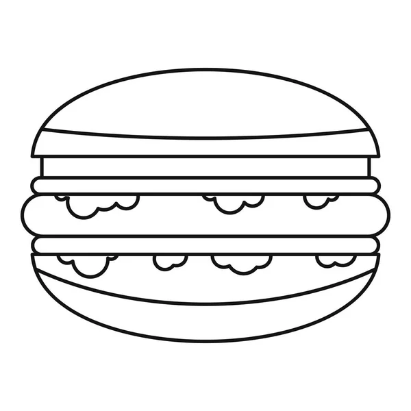 Burger ikony konspekt — Wektor stockowy