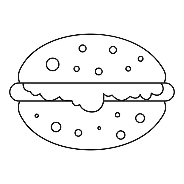 Esquema del icono de hamburguesa — Archivo Imágenes Vectoriales