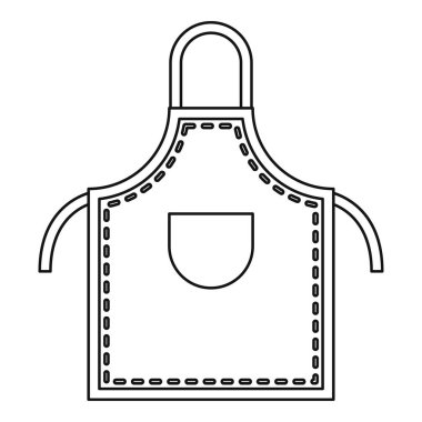 Önlük simgesi anahat kaynak