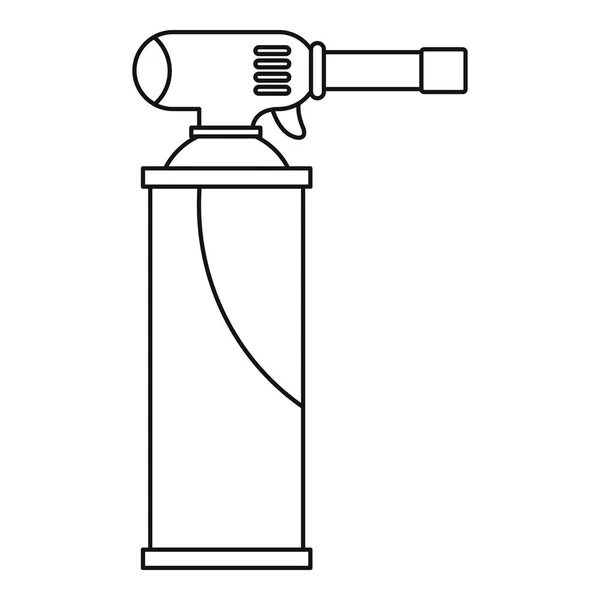 Plynové válce ikonu osnova — Stockový vektor