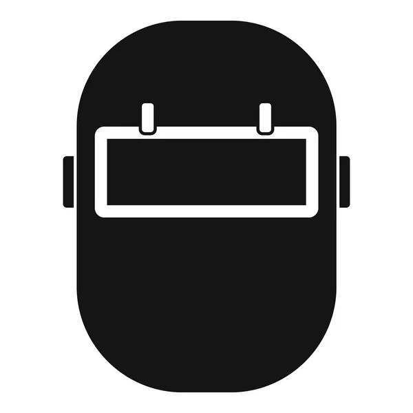 Συγκόλλησης εικονίδιο μάσκα απλή — Διανυσματικό Αρχείο