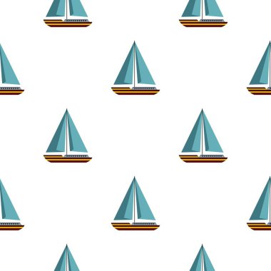 Yelkenli tekne Dikişsiz desen