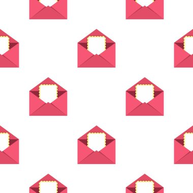 Tebrik kartı sorunsuz pembe zarf desende