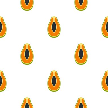 Yarısı kesme papaya meyve desen sorunsuz