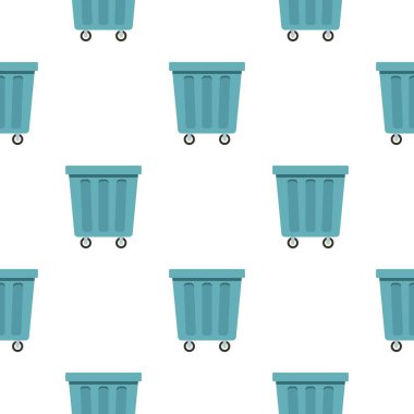 Açık mavi çöp Dikişsiz desen