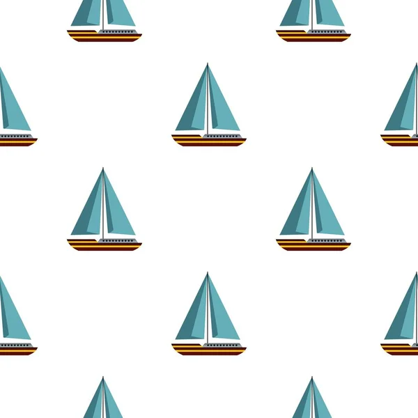 船与帆模式无缝 — 图库矢量图片