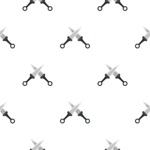 Modèle de couteaux à jeter en acier sans couture — Image vectorielle