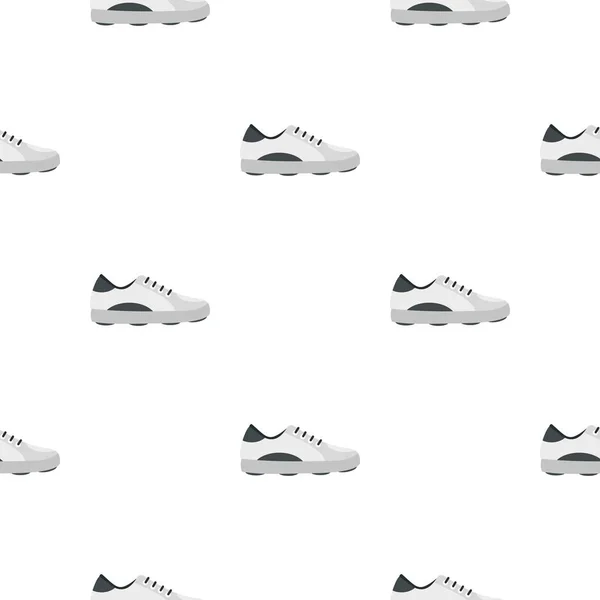 Bílé golfové boty vzor bezešvé — Stockový vektor