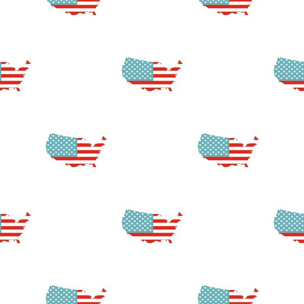 American map pattern seamless