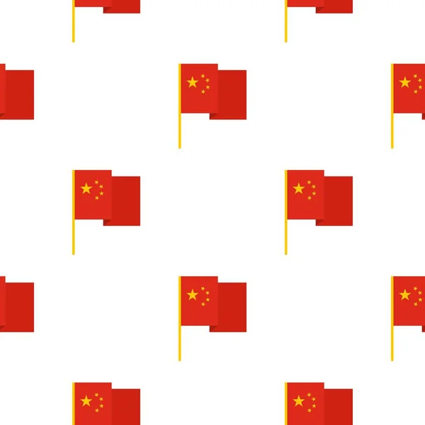 Chinese national flag pattern seamless — Stock Vector