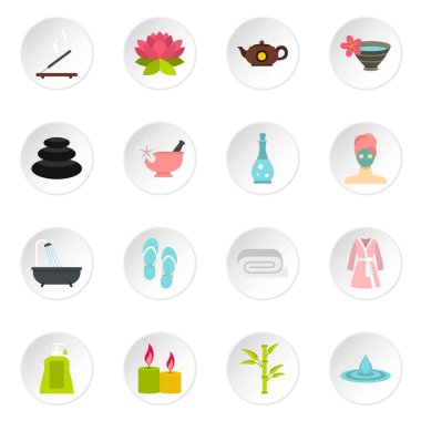 Spa uygulamaları düz Icons set