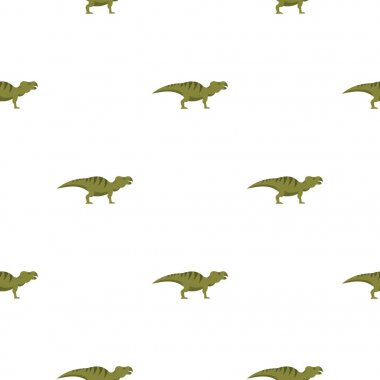 Çizgili hadrosaurid dinozor desen sorunsuz