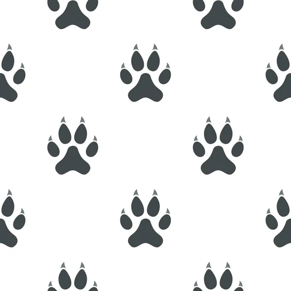 Cat paw pattern seamless — Stock Vector