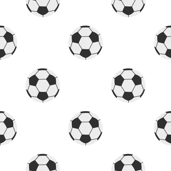 Patrón de pelota de fútbol sin costura — Vector de stock
