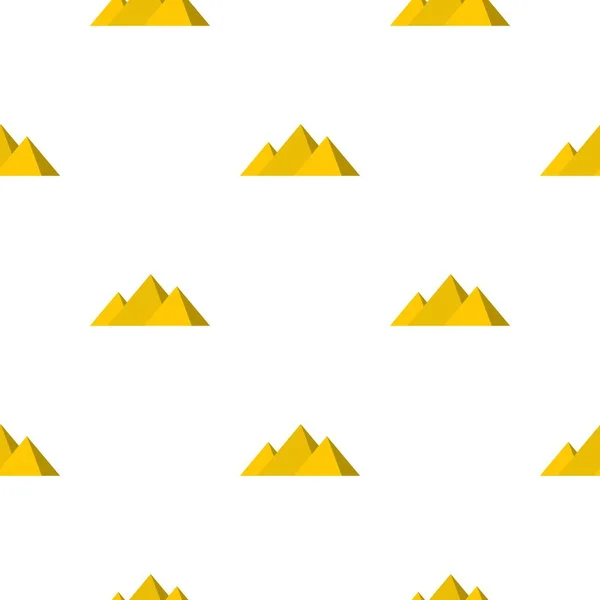 Egípcio Giza pirâmides padrão sem costura — Vetor de Stock