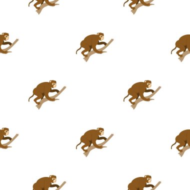 Bir şube model sorunsuz oturan maymun