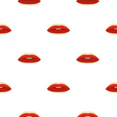 Kırmızı dudaklar desen sorunsuz