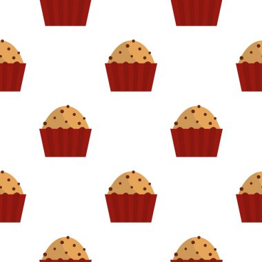 Sorunsuz kuru üzüm desenli Muffin