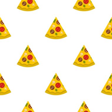 Parça pizza sorunsuz sosis desenli