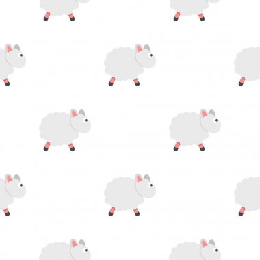 Beyaz koyun desen sorunsuz