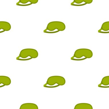 Yeşil uyku maskesi desen sorunsuz