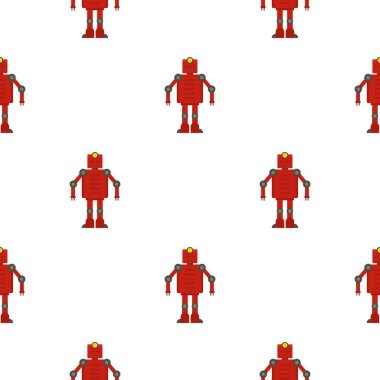 Kırmızı robot desen sorunsuz
