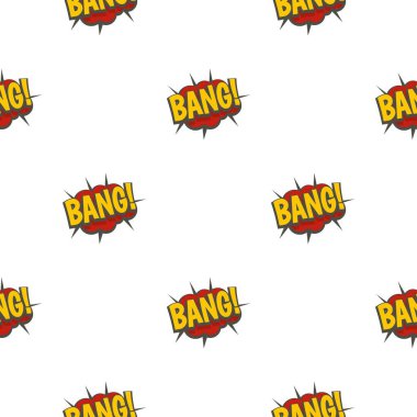 Bang, çizgi roman patlama desen sorunsuz
