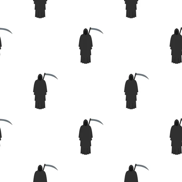 Grim reaper pattern seamless — Stock Vector