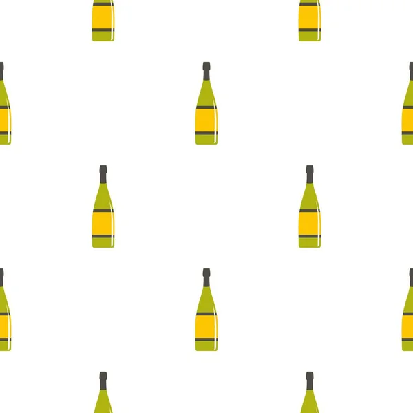 Patrón de botella de vidrio sin costura — Vector de stock