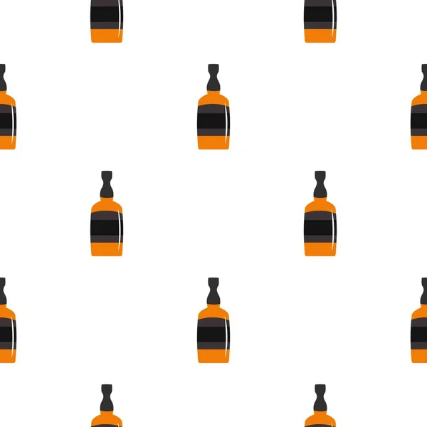Brandy bottle pattern seamless — Stock Vector