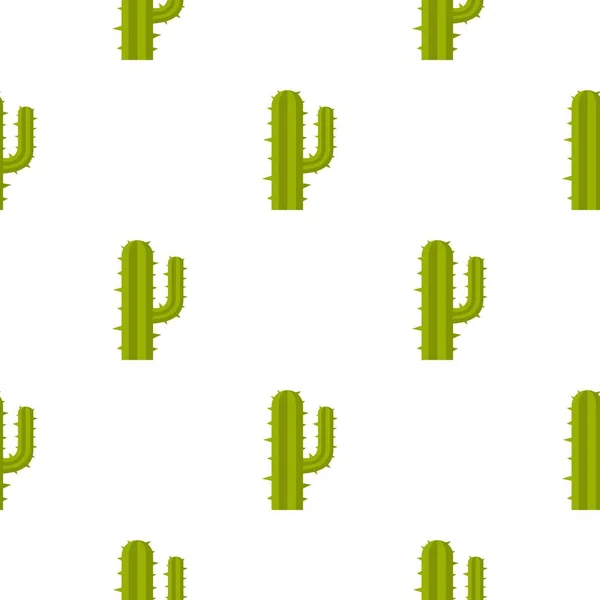 Patrón de cactus mexicano verde sin costuras — Vector de stock