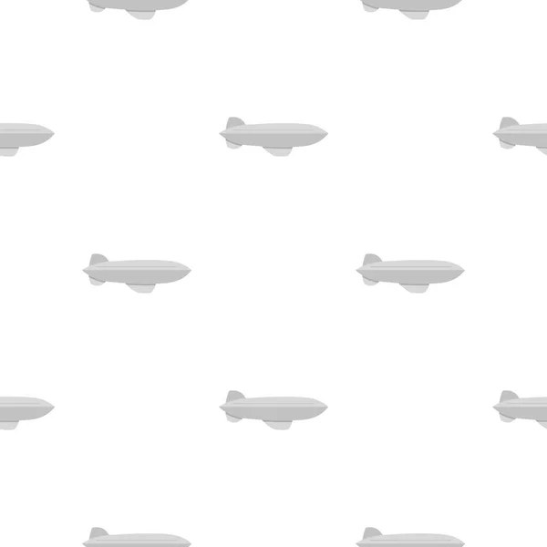 灰色飞艇飞机飞行模式无缝 — 图库矢量图片