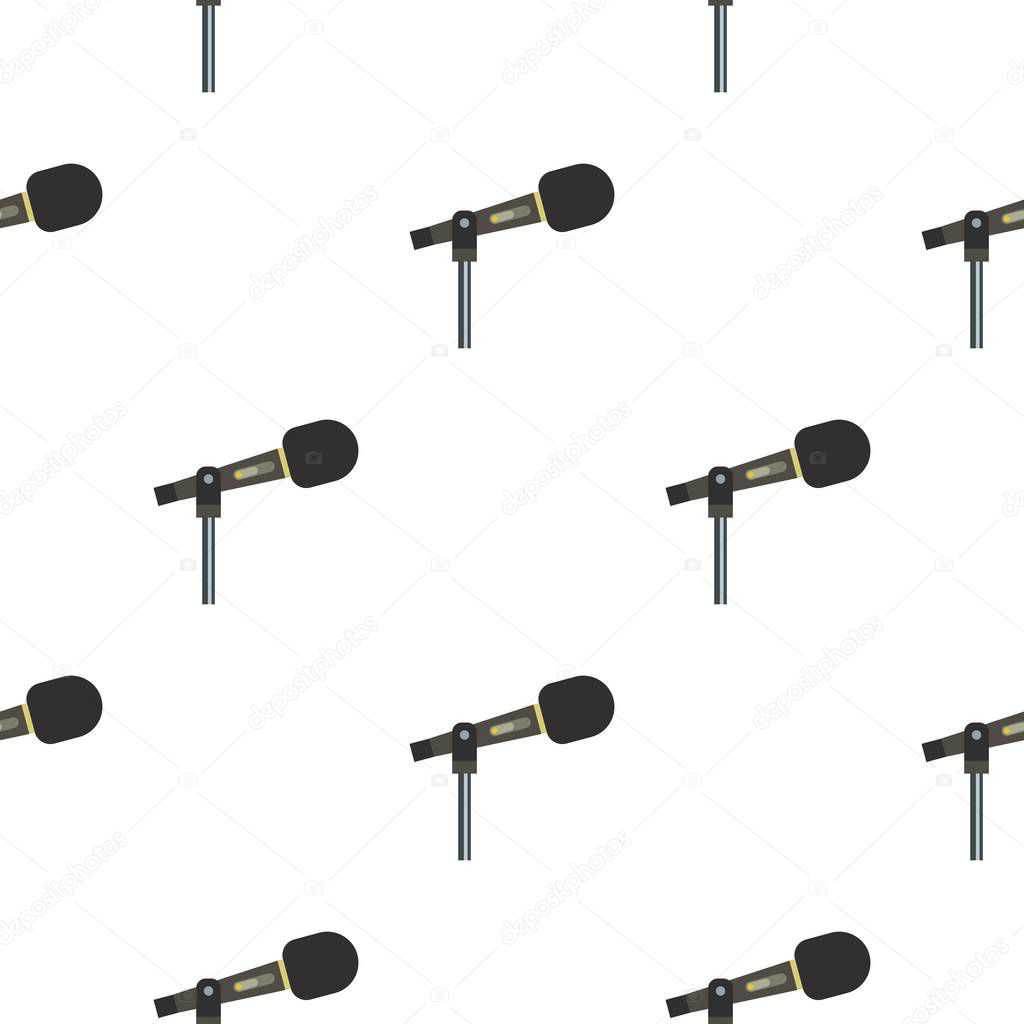 Sound recording equipment pattern seamless