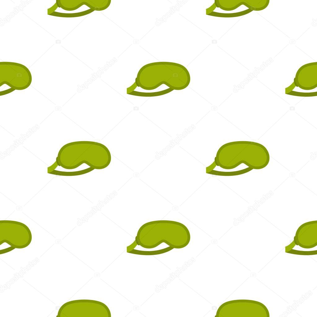 Green sleeping mask pattern seamless