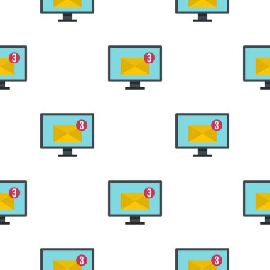 Bilgisayar monitörü desen düz e-posta iletileri