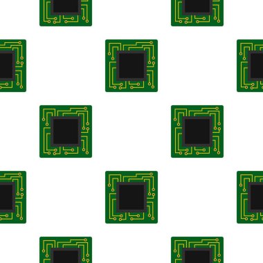 Mikroçip desen düz