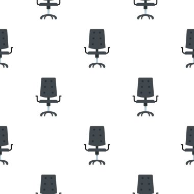 Siyah ofis sandalye desen düz