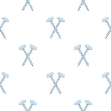 İki metal çivi desen düz