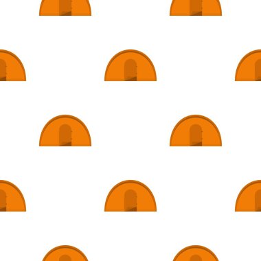 Turuncu turist çadır desen düz