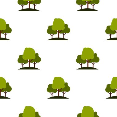 Ağaç grubu desen düz