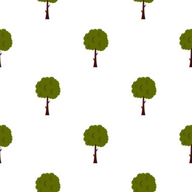 Uzun ağaç desen düz