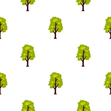 Büyük yeşil ağaç desen düz
