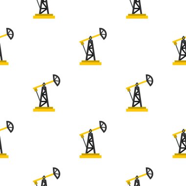 Petrol sondaj platformu desen düz