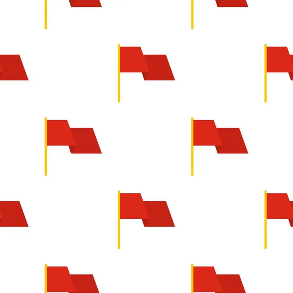 Modèle drapeau rouge plat — Image vectorielle