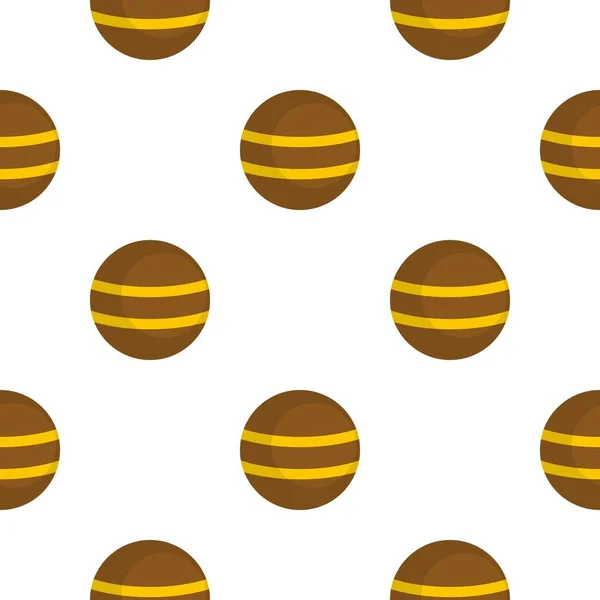 Brown with yellow stripes pattern flat — Stock Vector