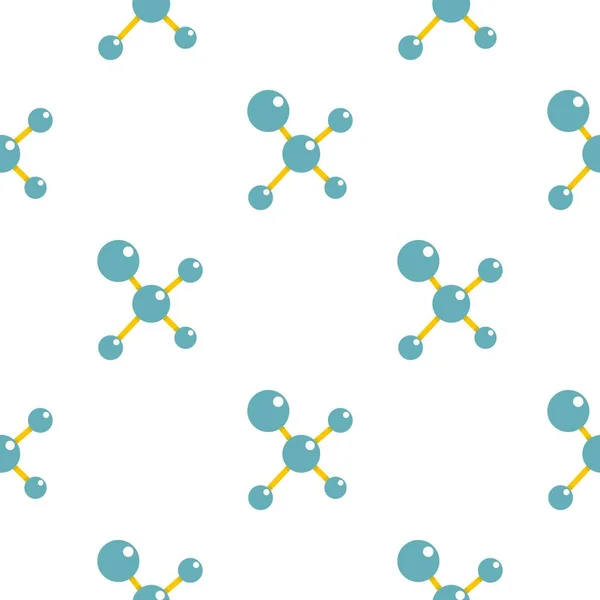 Patrón de estructura de molécula azul plana — Vector de stock